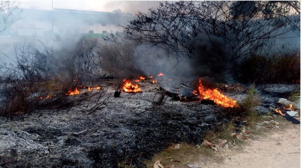 Homem ateia fogo em fios de cobre e provoca incêndio na zona Sul de Manaus 