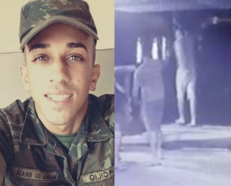 Vídeo mostra momento exato em que fuzileiro pula de flutuante em Manaus