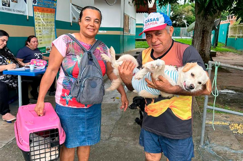 Comunidade rural recebe ação de castração animal em Manaus