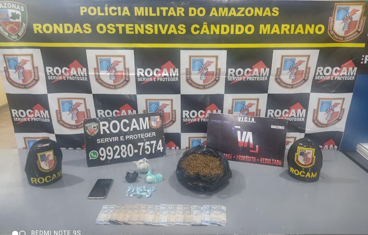 Jovem é preso com 1kg de entorpecente durante operação em Manaus 