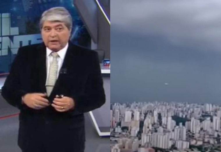 Disco voador? OVNI surge ao vivo no Brasil Urgente e Datena reage:‘vi ETs?'