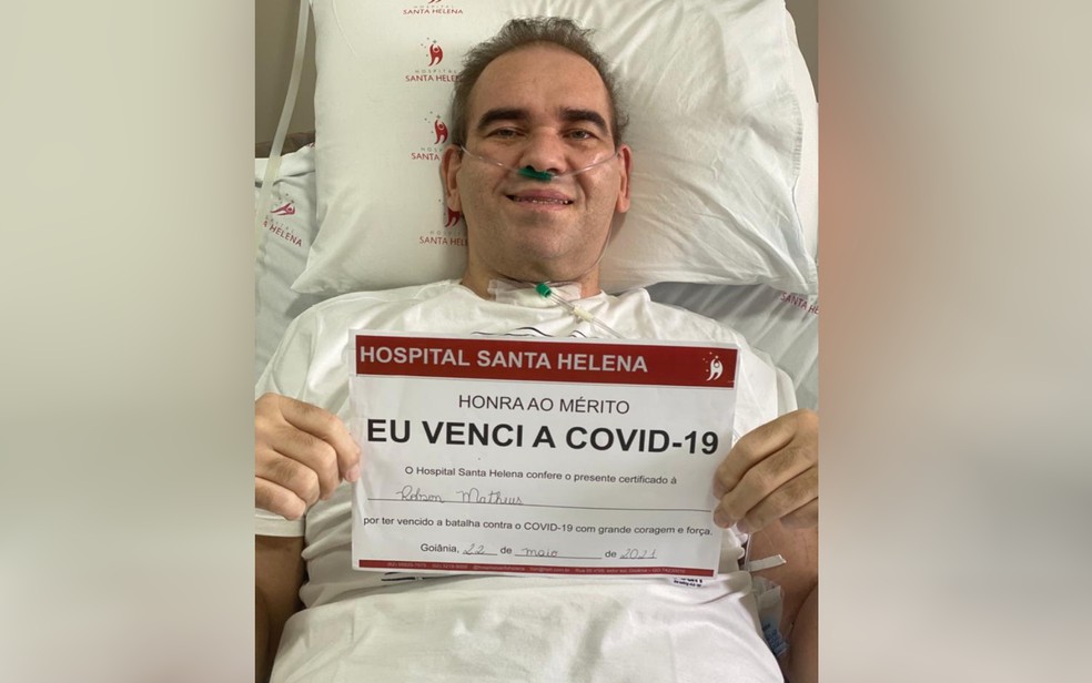 Paciente de Manaus recebe alta após 5 meses internado com Covid-19 em Goiás