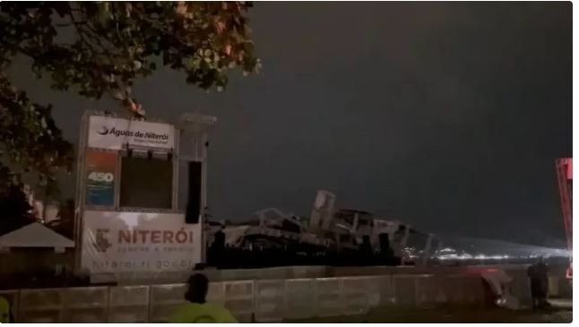 Palco de show de Marisa Monte desaba em Niterói