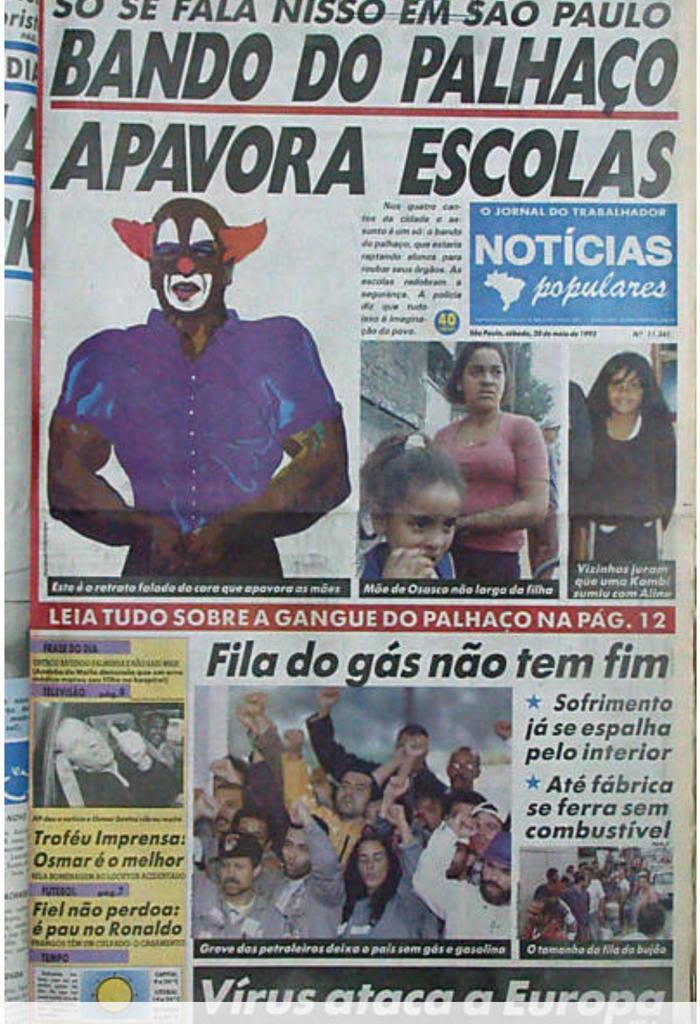 ‘Palhaço da Kombi’ aterrorizou crianças e adultos nos anos 90