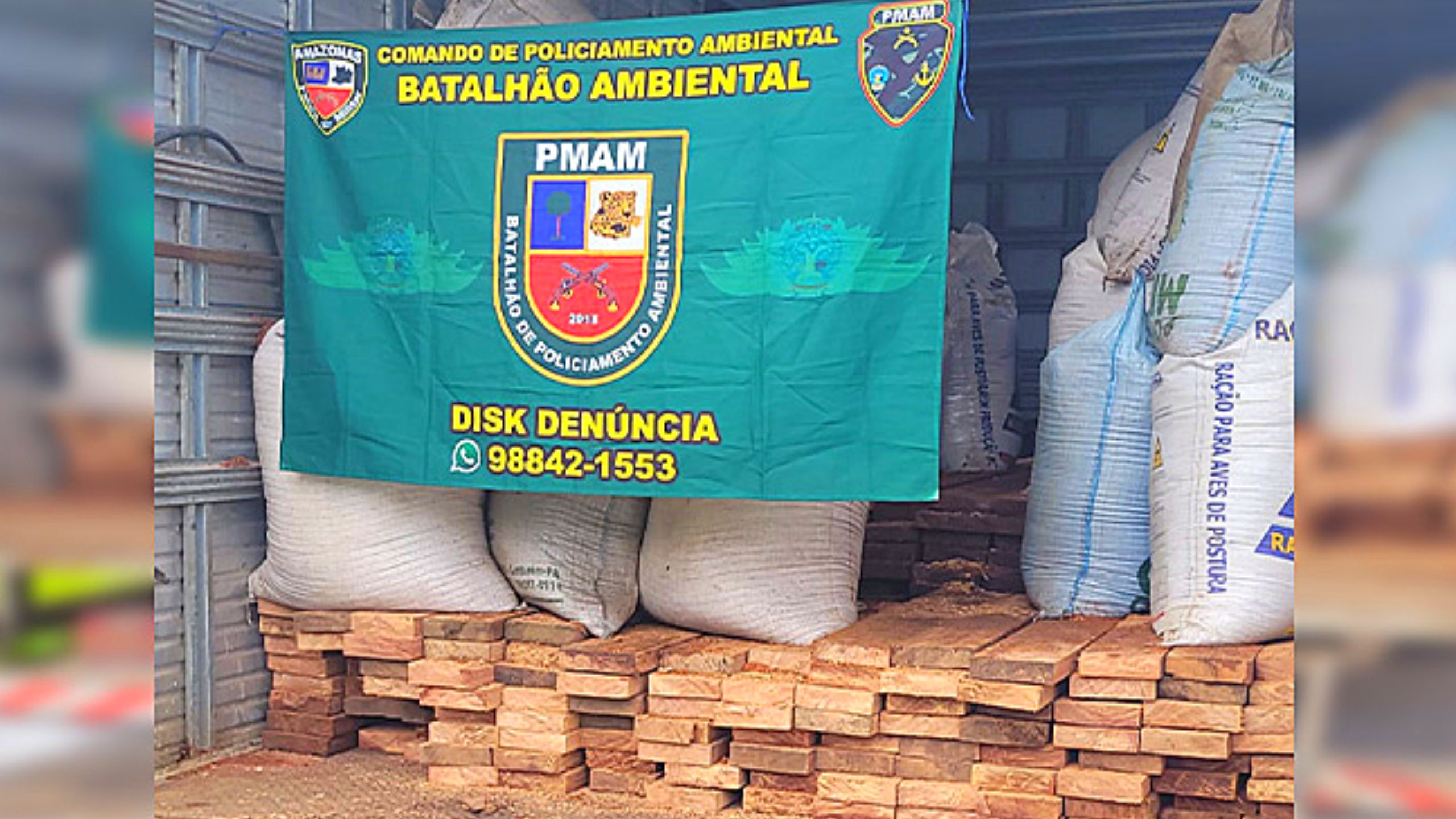 Homem é detido com madeira ilegal avaliada em R$ 84 mil na AM-070