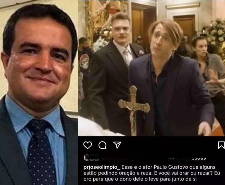 Pastor que ‘orou’ pela morte de Paulo Gustavo é condenado por homofobia