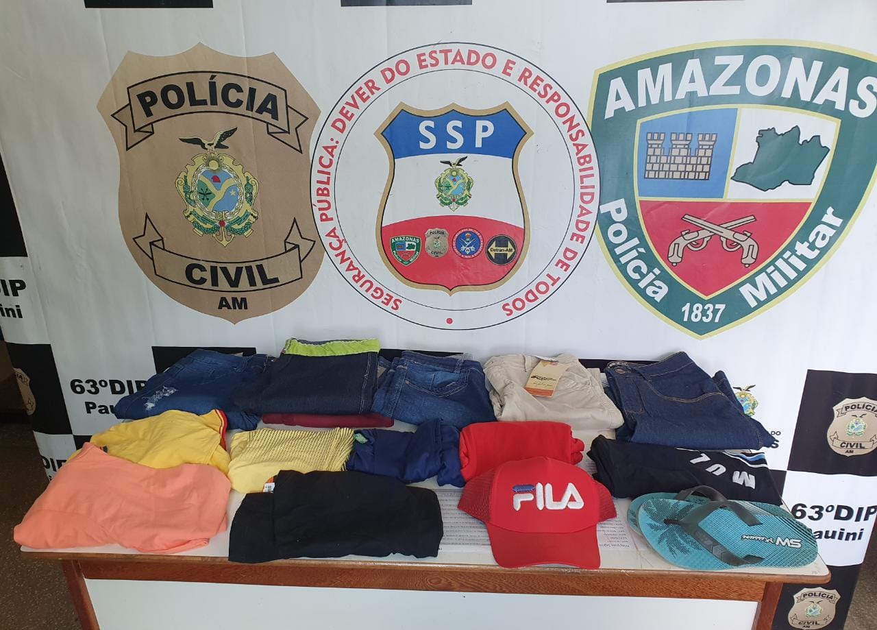 Suspeito é preso por furto a loja de roupas no Amazonas