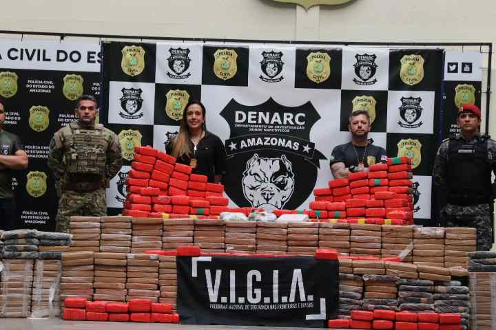 Em 2022, mais de 8 toneladas de drogas foram apreendidas no Amazonas