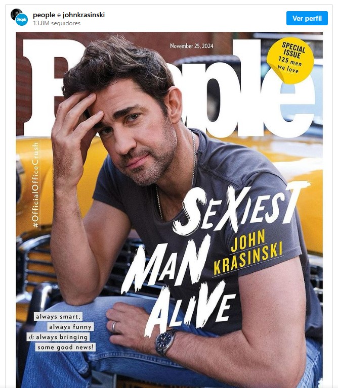 John Krasinski é eleito homem mais sexy do mundo