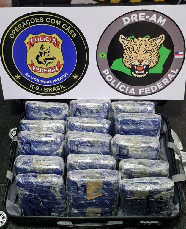 Polícia Federal prende mulher com drogas em mala no aeroporto Eduardo Gomes