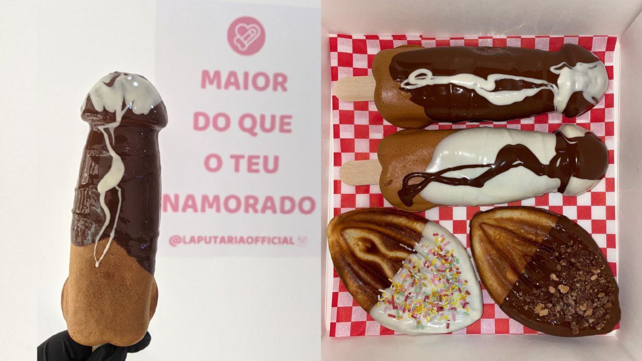 ‘La Putaria’: panqueca em formato de pênis e vagina é sensação em doceria