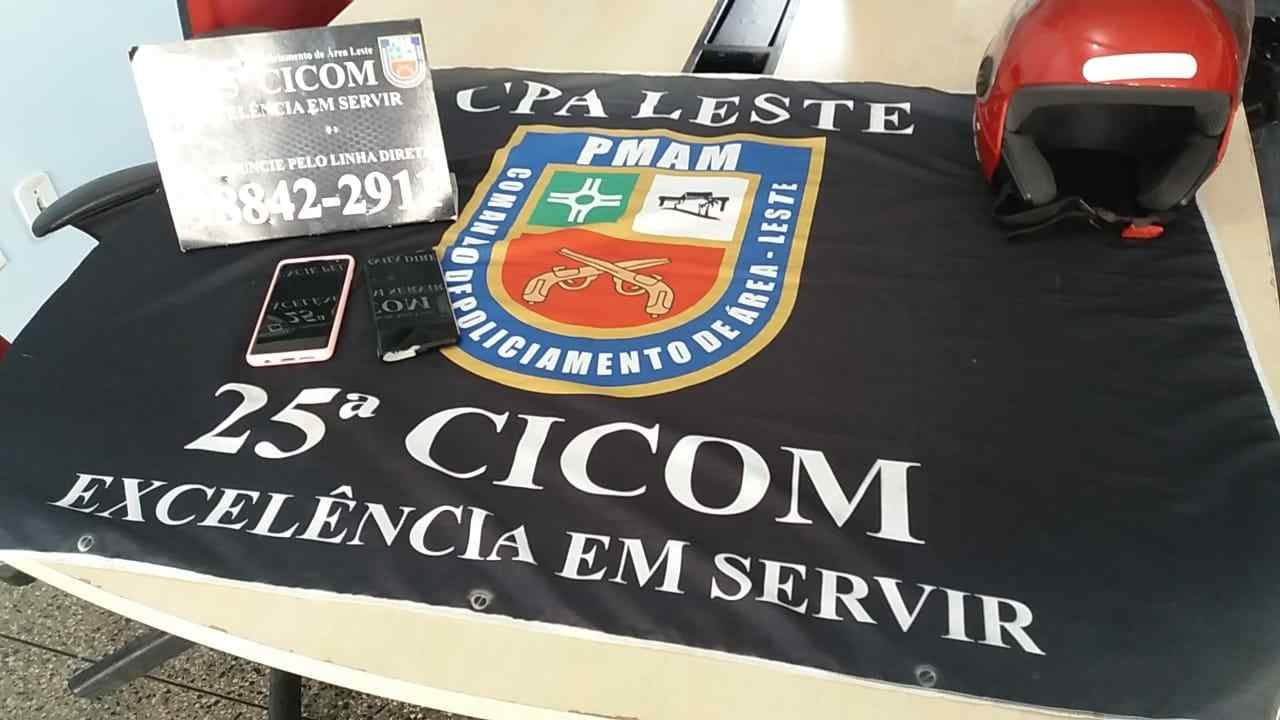 Suspeito é preso após vítimas rastrearem celulares roubados em Manaus