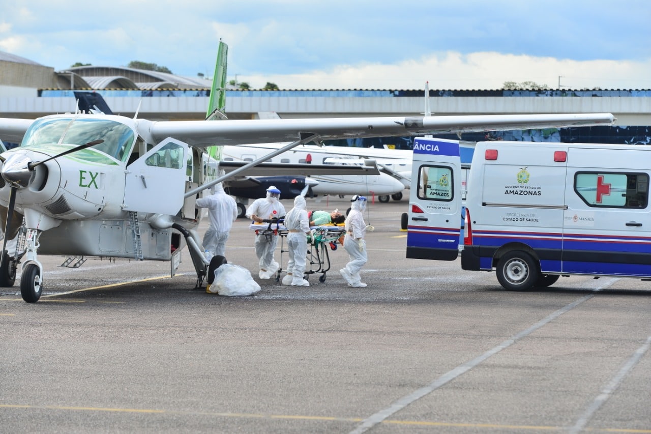 Remoção de pacientes com Covid em UTI aérea é zerada nesta sexta no AM