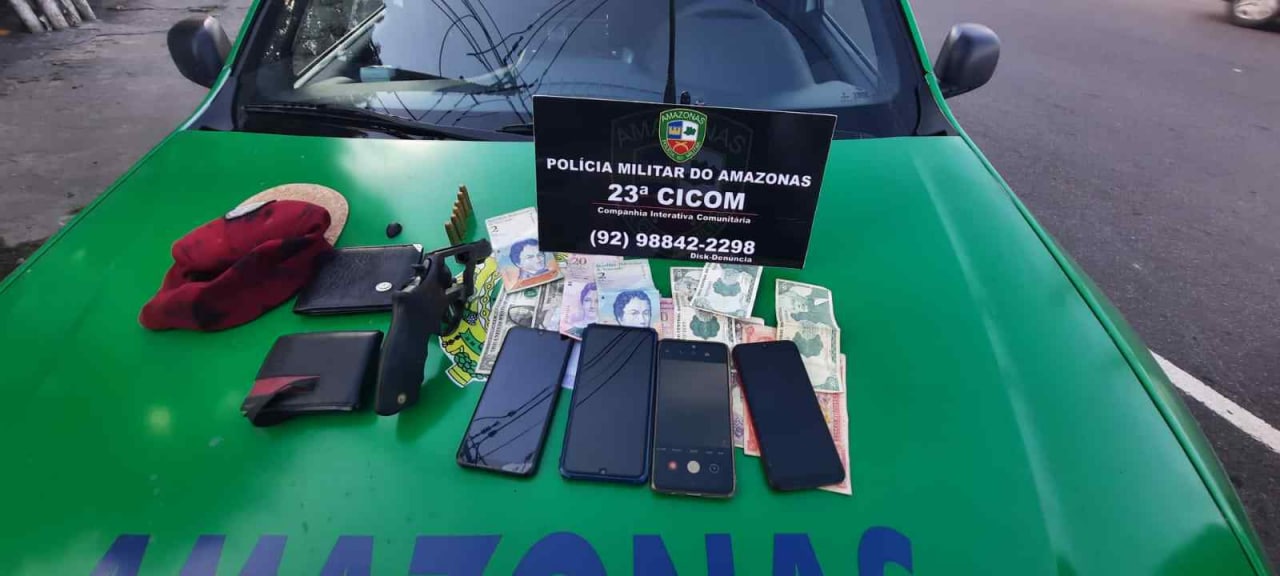 Trio é preso na Djalma Batista com celulares roubados