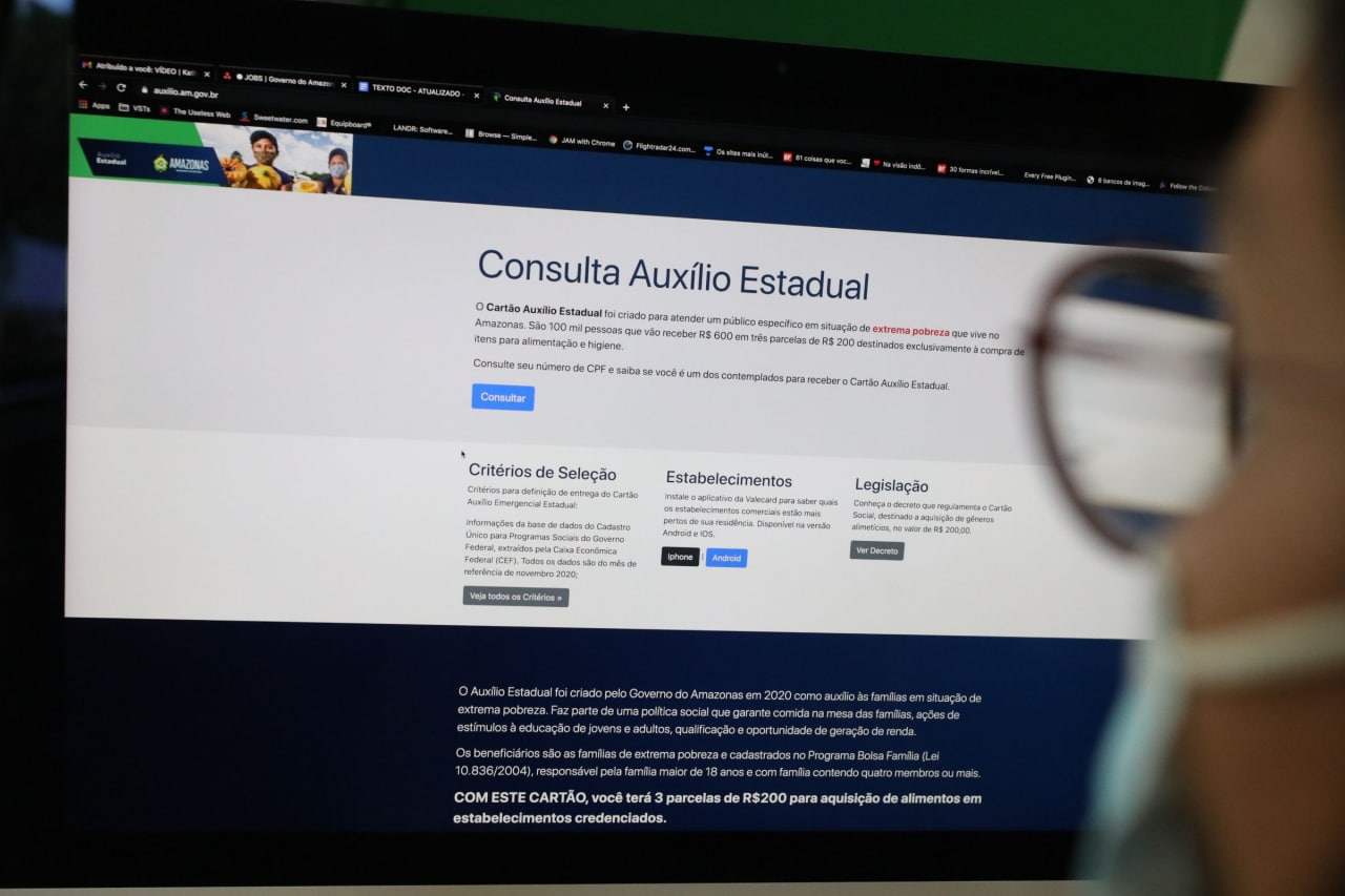 Inicia nesta sexta agendamento para retirada de cartão do Auxílio Estadual