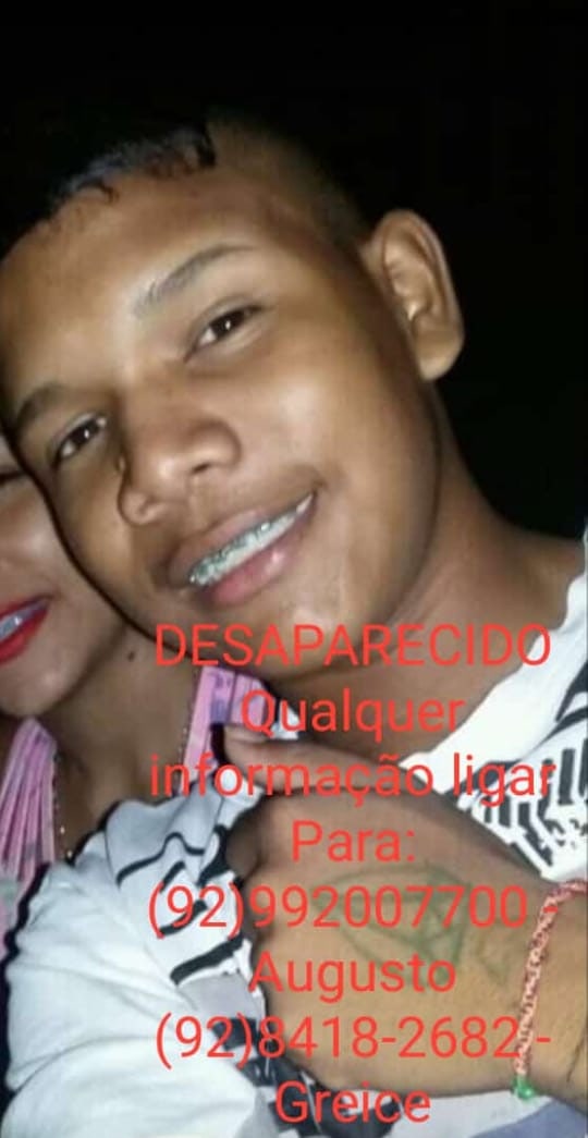 Família pede ajuda para encontrar jovem que desapareceu em Manaus 