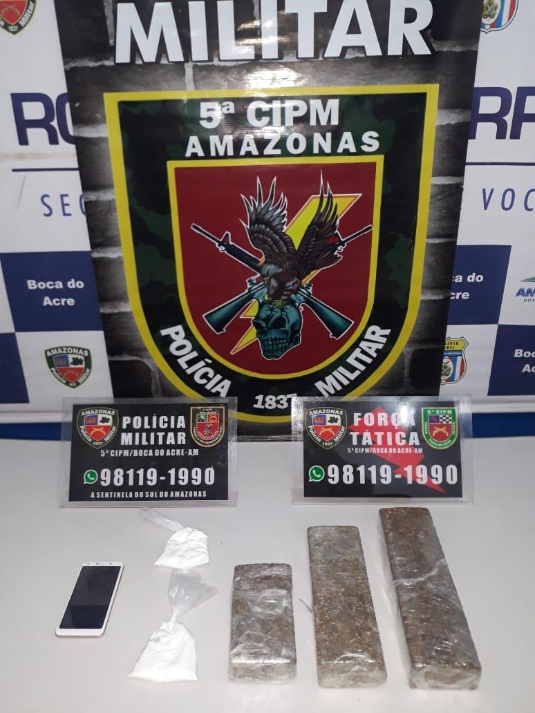 Jovem é presa com 2kg de drogas escondidas em táxi no Amazonas