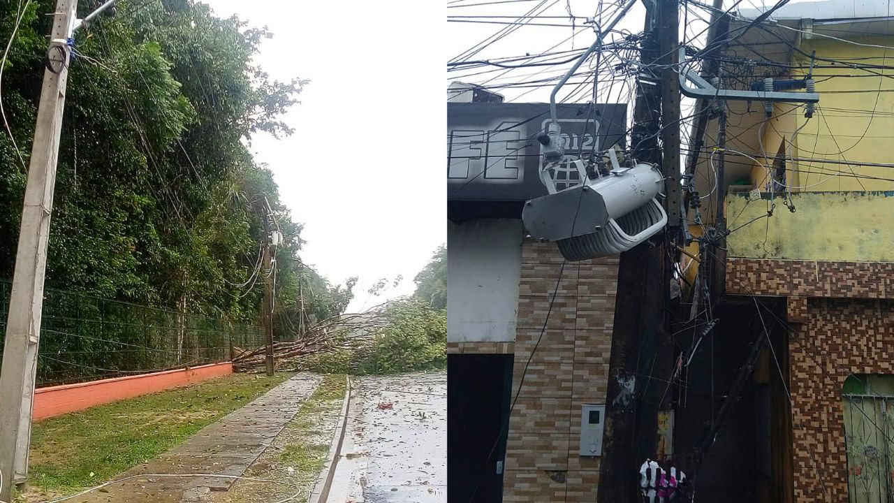 Cerca de 12 mil pessoas ainda estão sem energia em Manaus após mais de 24h