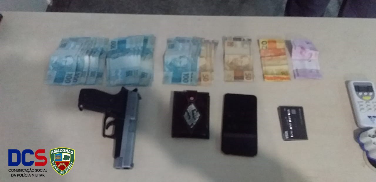 Homem é preso com R$ 3 mil após roubo ao Bradesco em Manaus