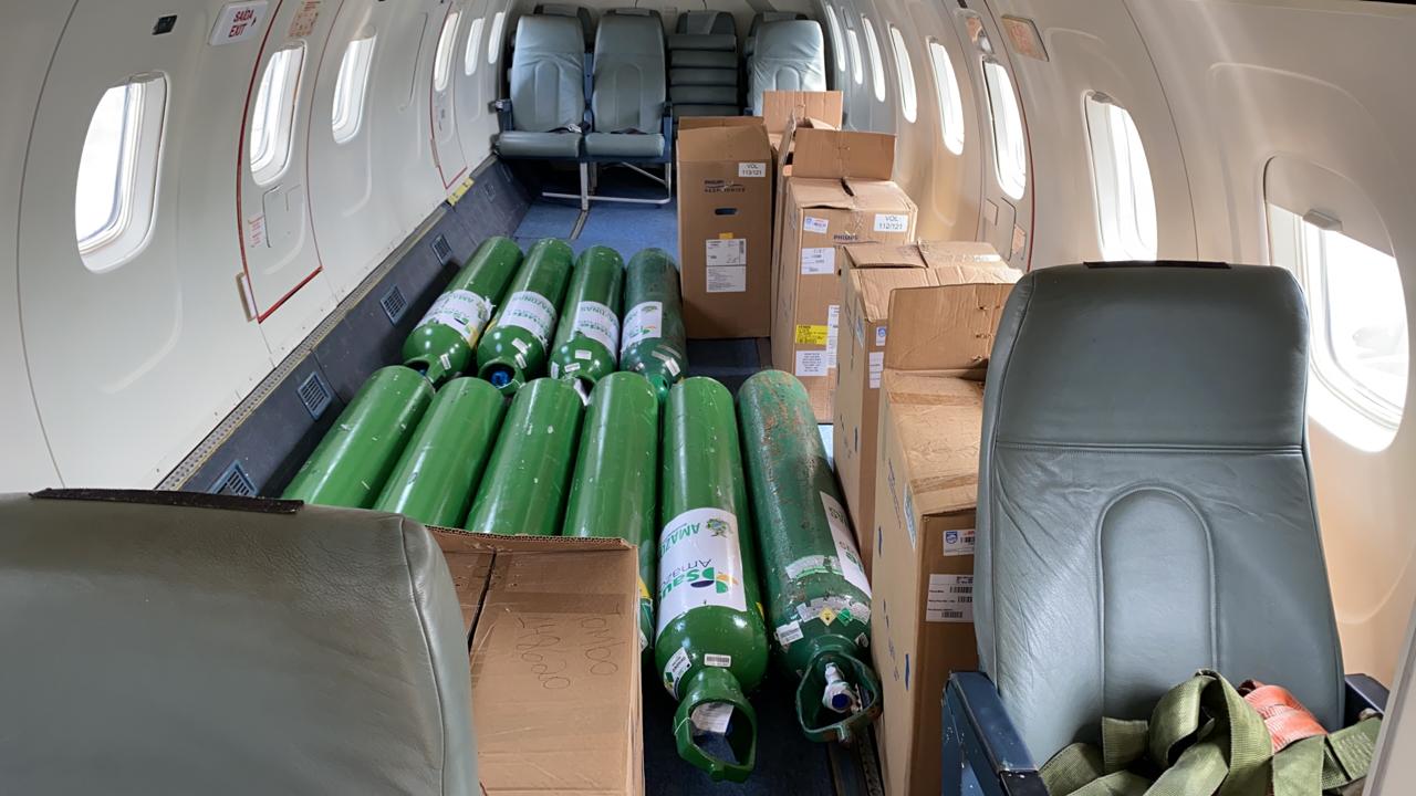 Mais 30 concentradores e 10 cilindros de oxigênio são enviados para Humaitá