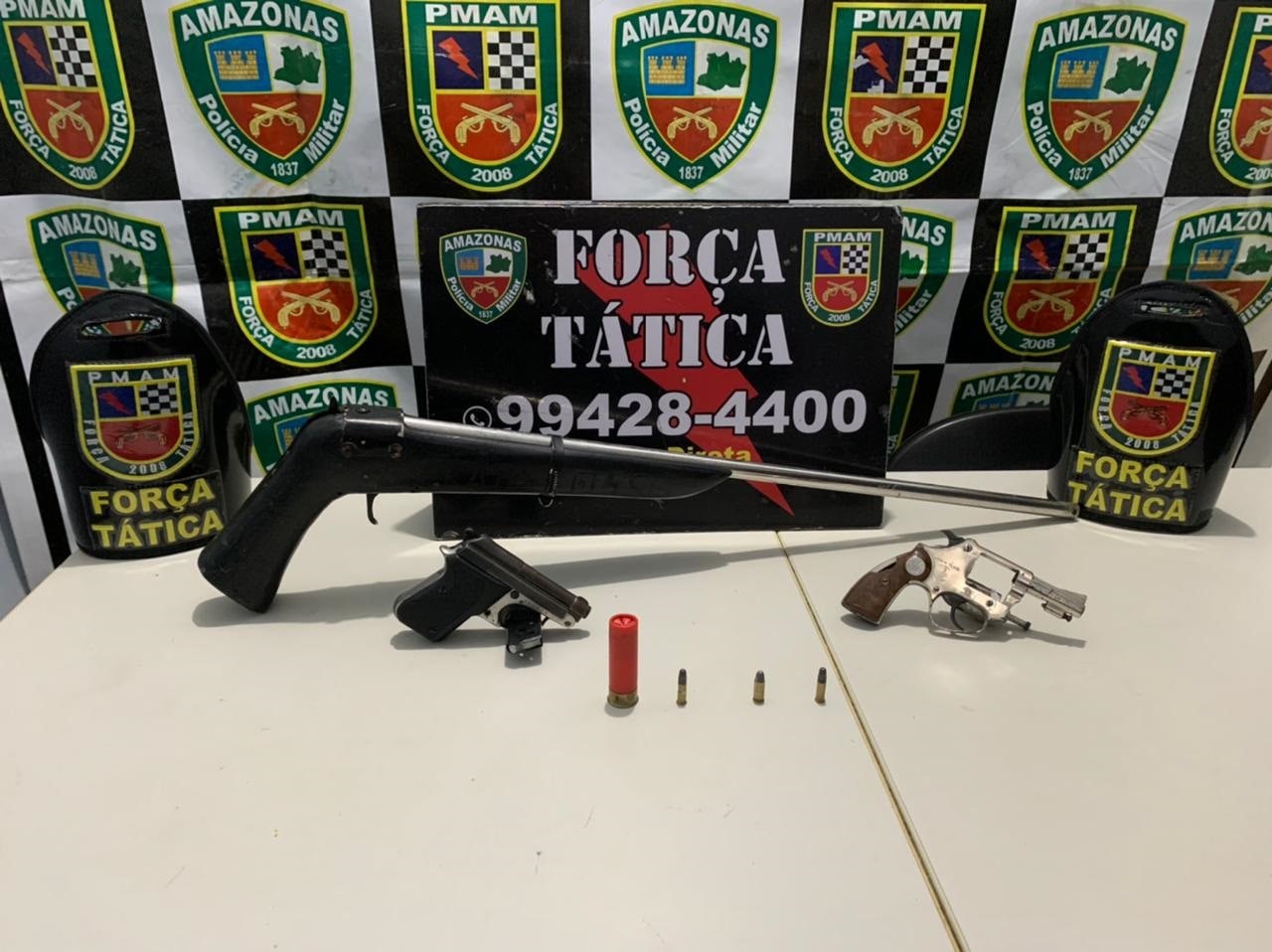 Mulher é detida guardando armas de fogo para traficantes no Amazonas 