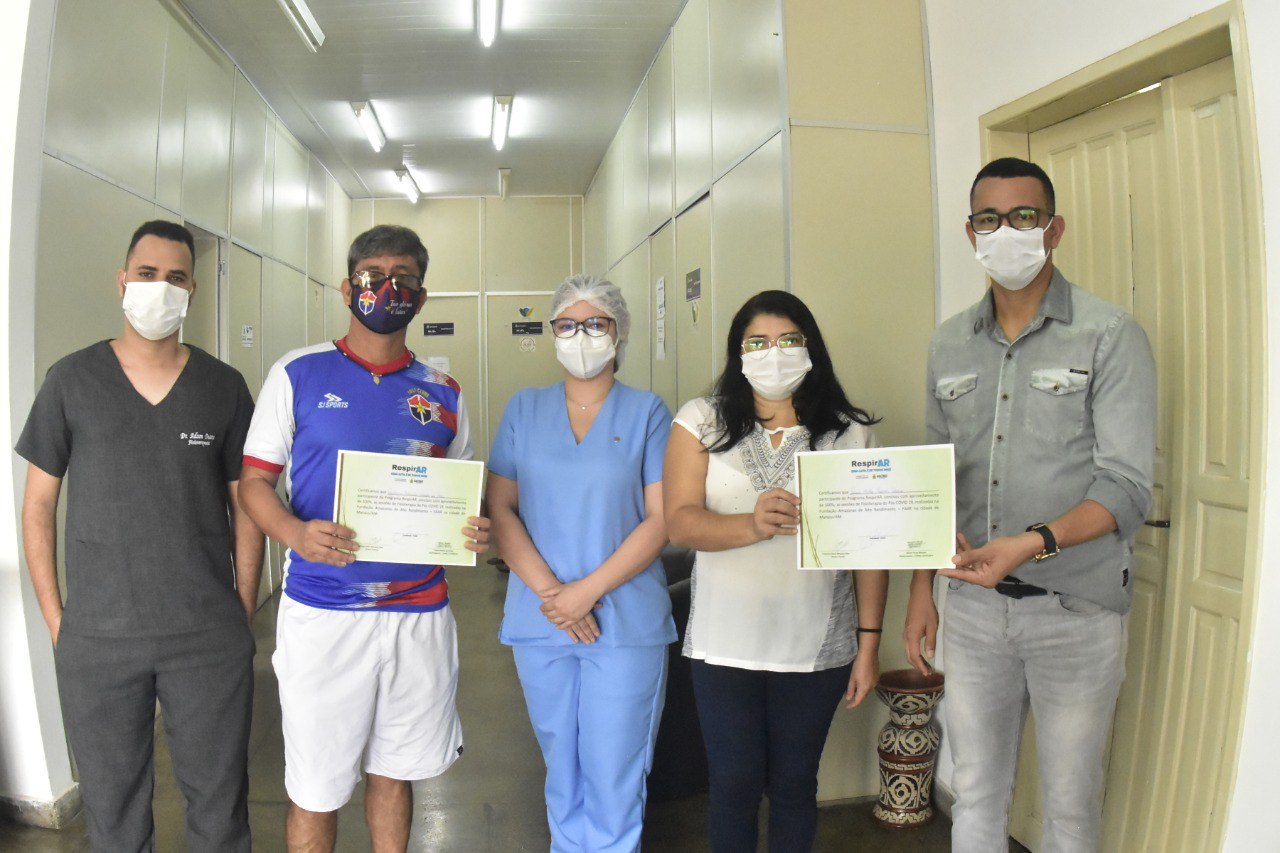 Pacientes do programa ‘RespirAR’ têm alta pós-covid-19 em Manaus