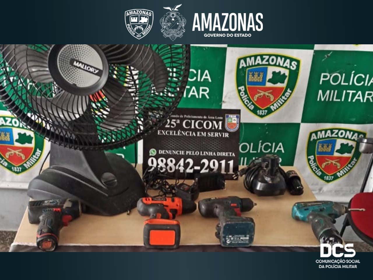 Dupla é presa por furtar ferramentas elétricas de comércio em Manaus 