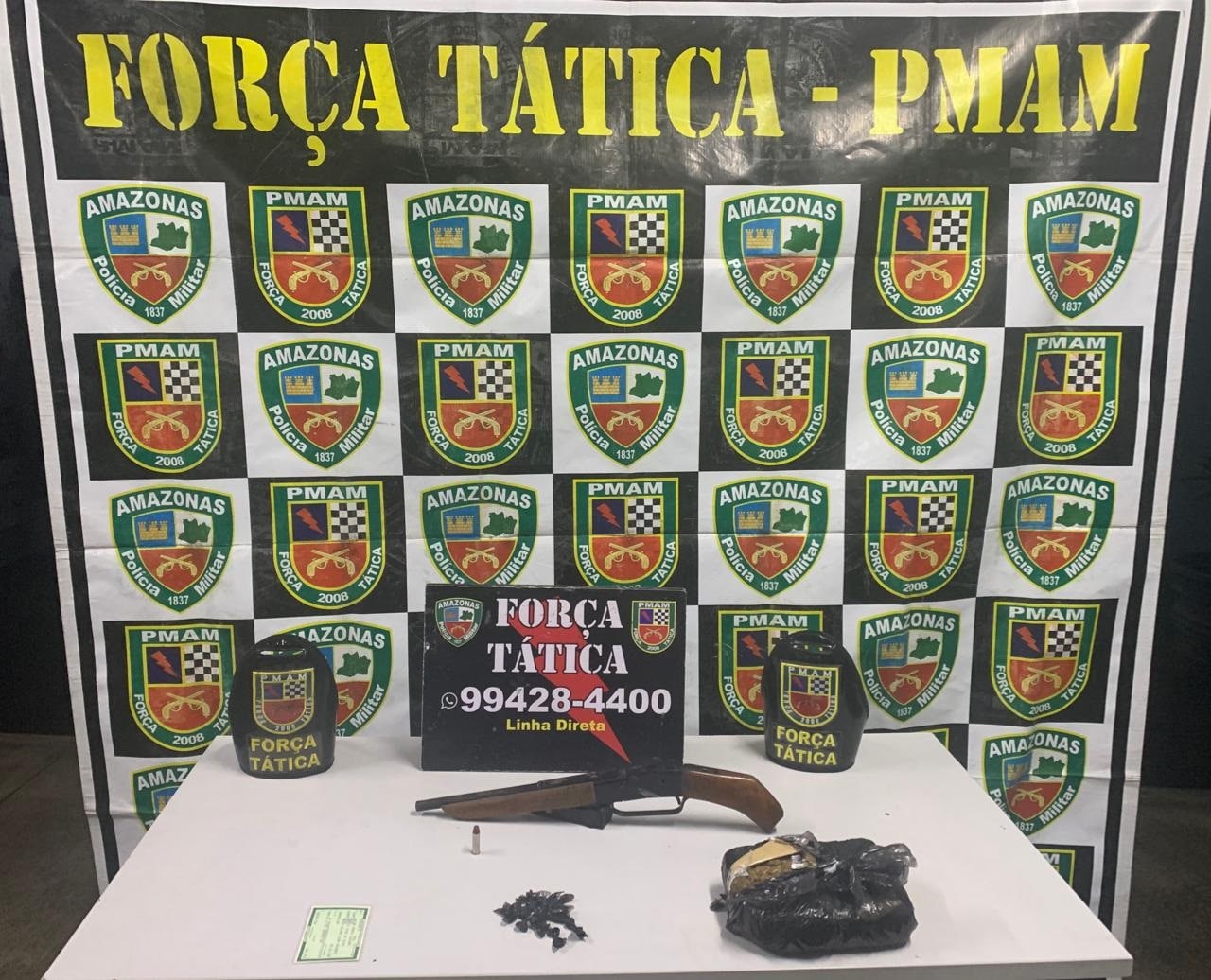 Trio é preso e 1kg de drogas apreendido pela polícia em Manaus 
