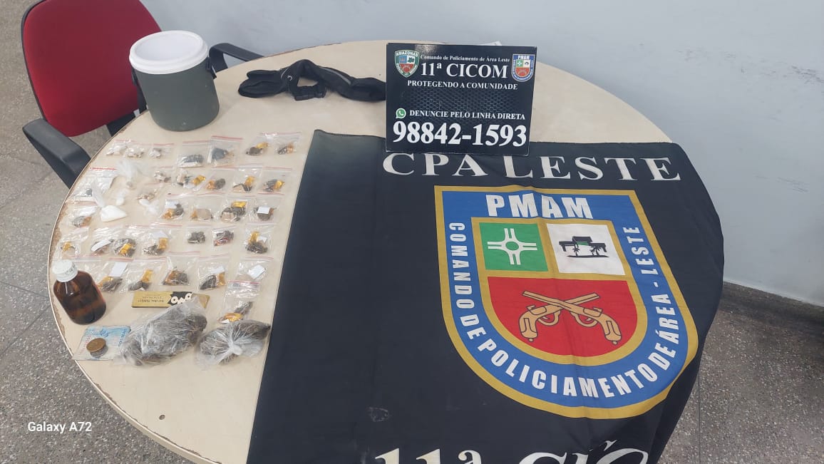 Jovem é preso por tráfico de drogas na zona leste de Manaus