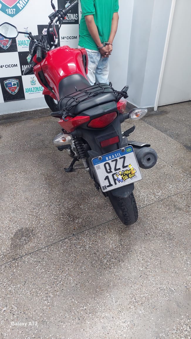 Homem é preso ao ser flagrado com moto adulterada em Manaus 