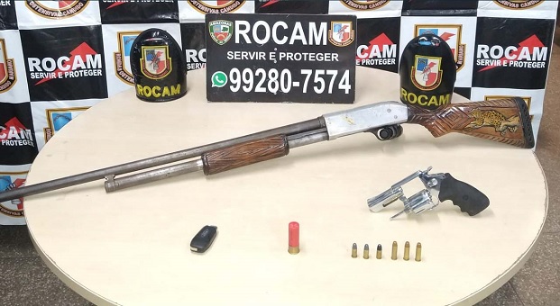PM prende 76 pessoas e apreende 17 armas de fogo no fim de semana em Manaus