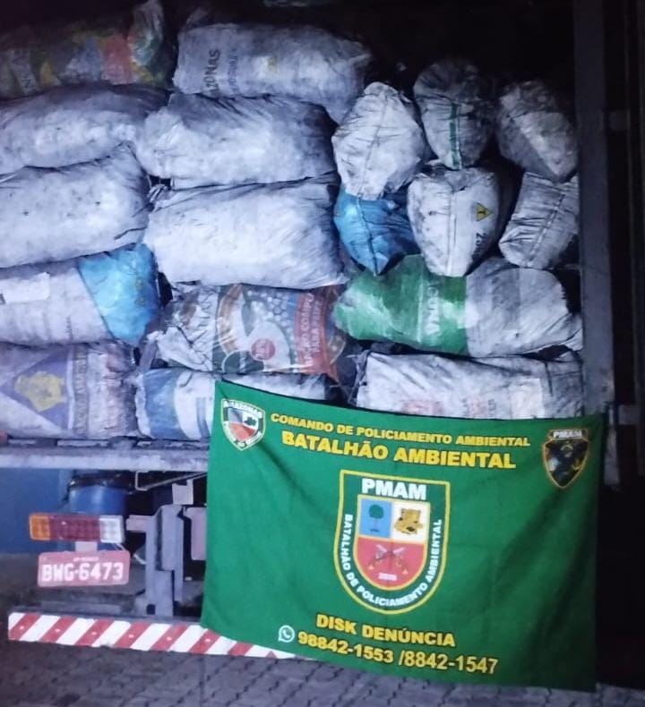 Carga ilegal de carvão avaliada em R$ 75,6 mil é apreendida no Tarumã