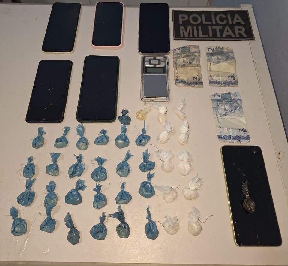 PM prende dois adultos e apreende adolescente por tráfico em Boca do Acre