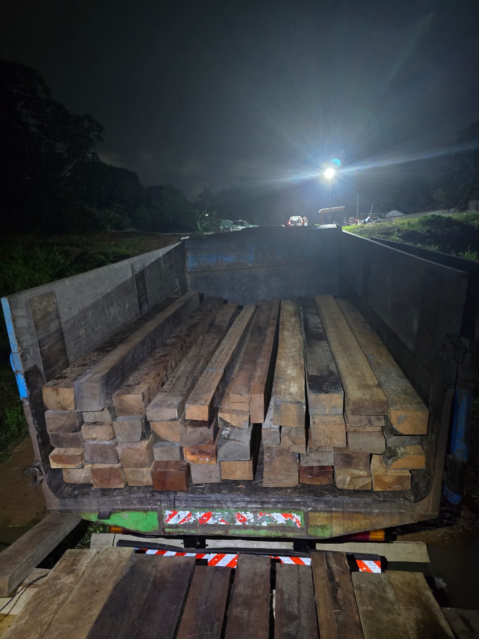 Dupla é presa ao ser flagrada transportado madeira ilegal em Manacapuru