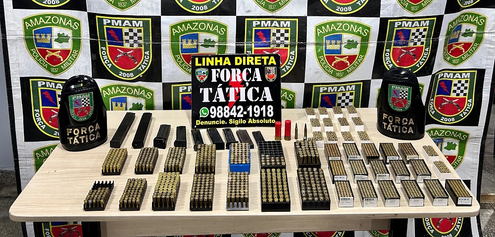 Polícia encontra mochila com mais de duas mil munições no bairro Lago Azul