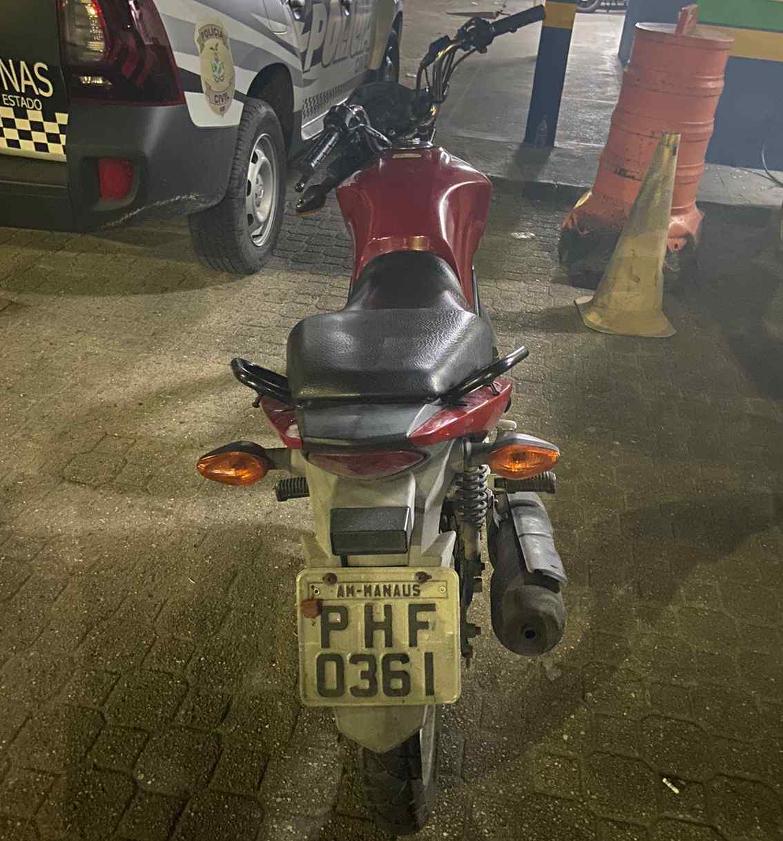 PM apreende adolescente de 16 anos com moto furtada em Manaus