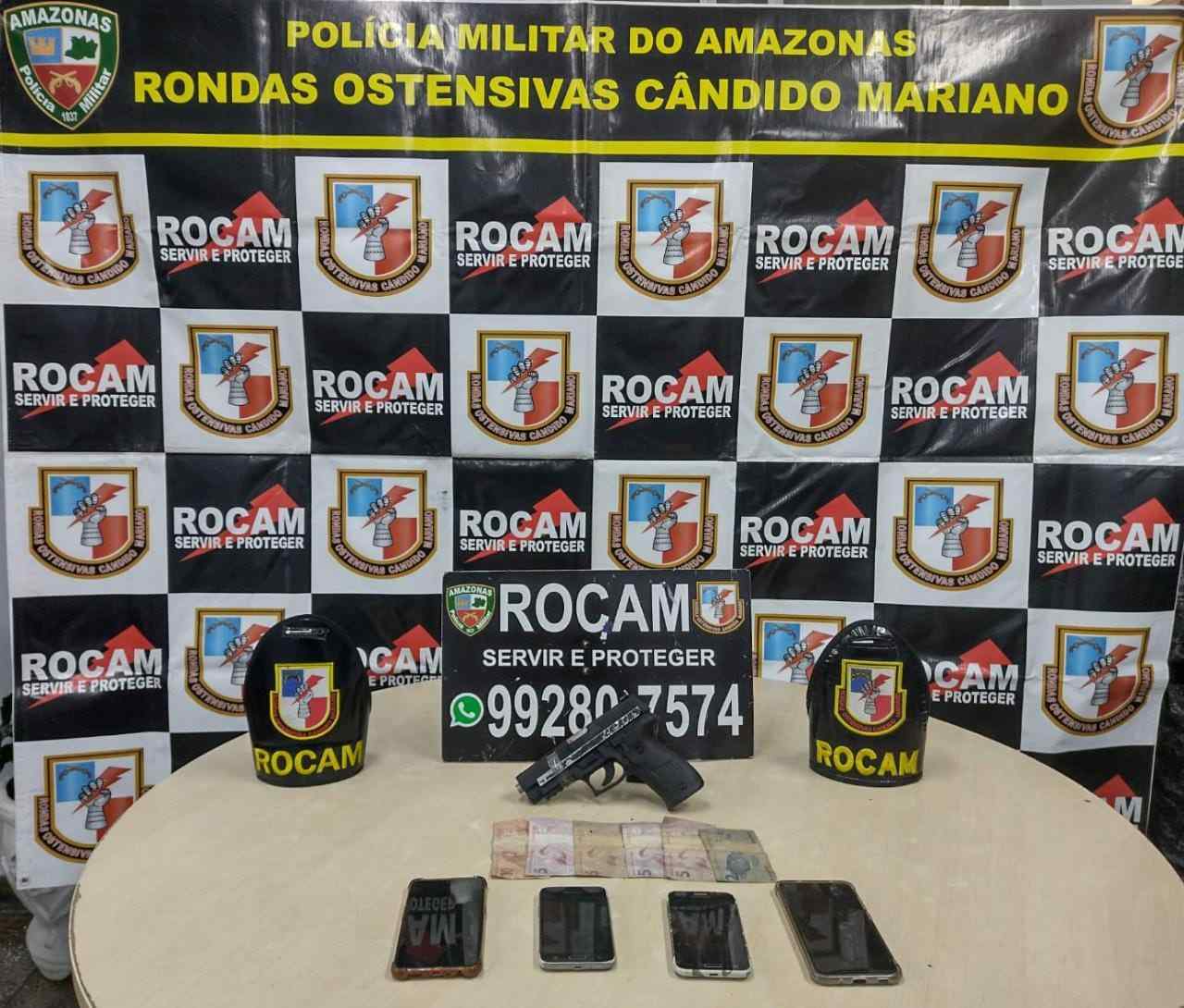 Assaltantes são presos após sofrerem acidente durante fuga em Manaus