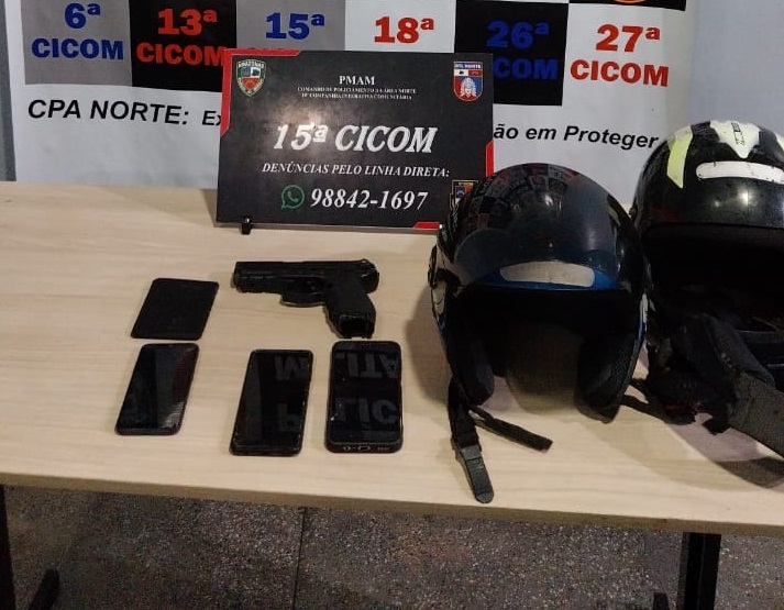 Cinco homens são presos por assaltos em Manaus