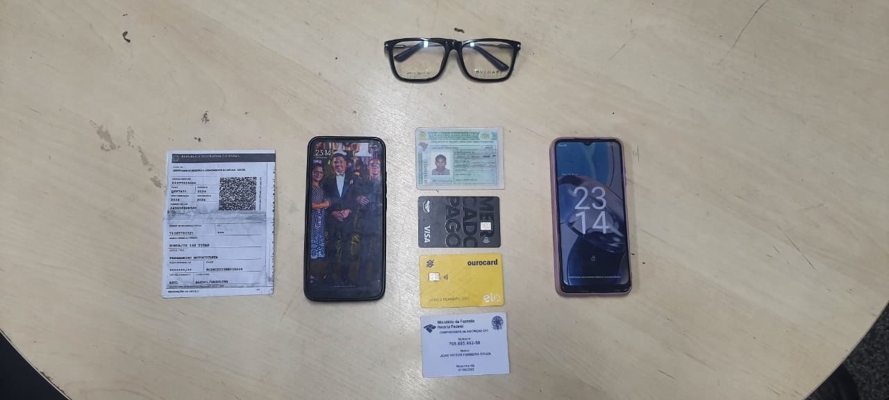 Assaltante é preso em matagal após assaltar ônibus na Avenida do Turismo