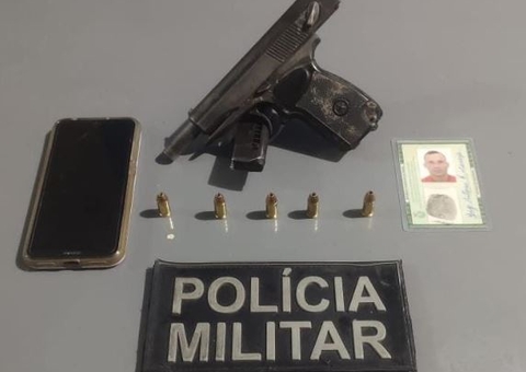 Suspeito de homicídio é preso com arma no Amazonas