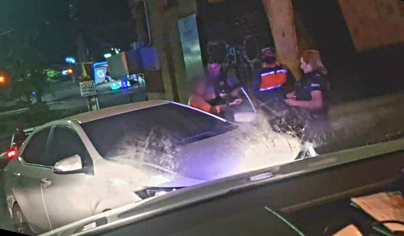 Bêbada, mulher é flagrada dirigindo na contramão de rotatória em Manaus