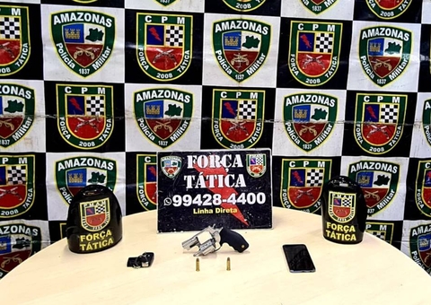 Homem é preso com arma em festa de aniversário em Manaus