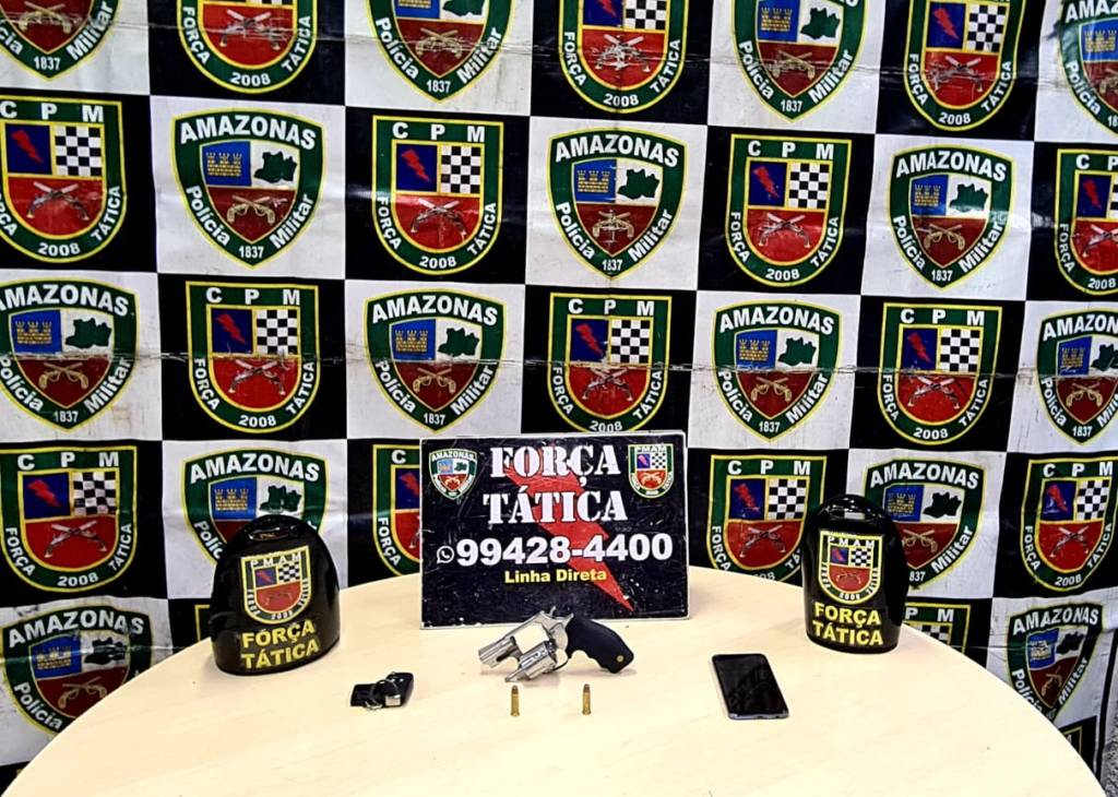 Homem é preso com arma em festa de aniversário em Manaus
