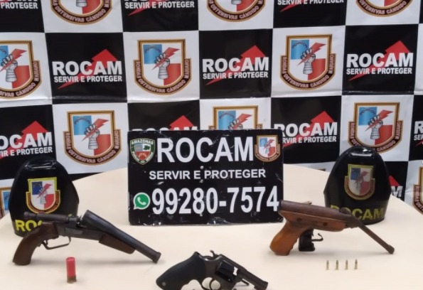 Jovem esconde armas em área de mata e é preso após denúncia em Manaus