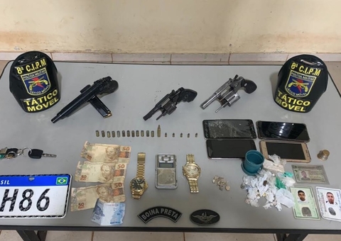 Quadrilha é presa com armas e drogas na região metropolitana de Manaus