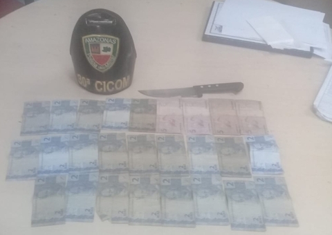 Assaltante de ônibus é preso com faca em Manaus