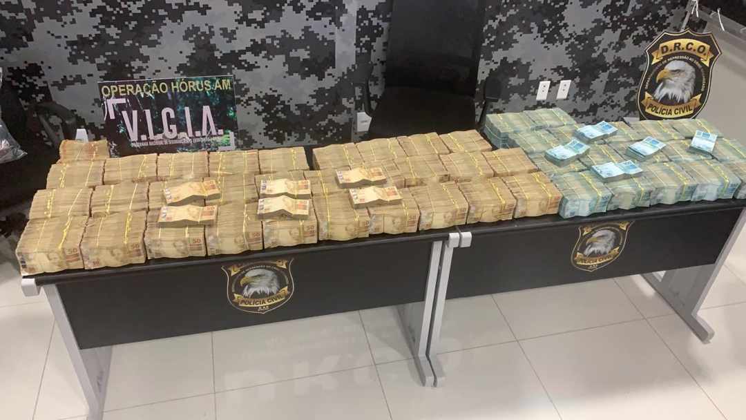 Operação da PC prende narcotraficante e apreende R$ 2 milhões no Amazonas