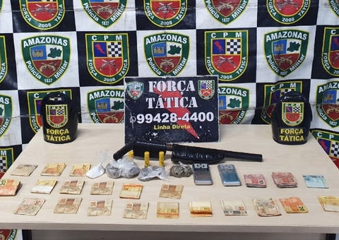 Homem é preso com arma e drogas em conjunto habitacional de Manaus