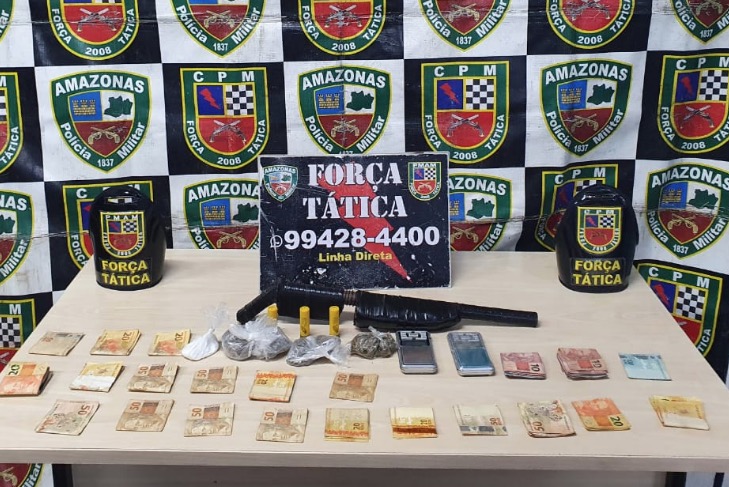 Homem é preso com arma e drogas em conjunto habitacional de Manaus