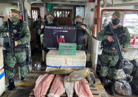 Polícia apreende pescado ilegal avaliado em mais de R$ 25 mil em Manaus 